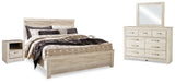 Bellaby King Panel Bed, Dresser, Mirror and 2 Nightstands - B331B22