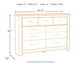 Bellaby King Panel Storage Bed, Dresser, Mirror and Nightstand - B331B12