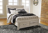 Bellaby Queen Platform Bed with 2 Storage Drawers - B331B4