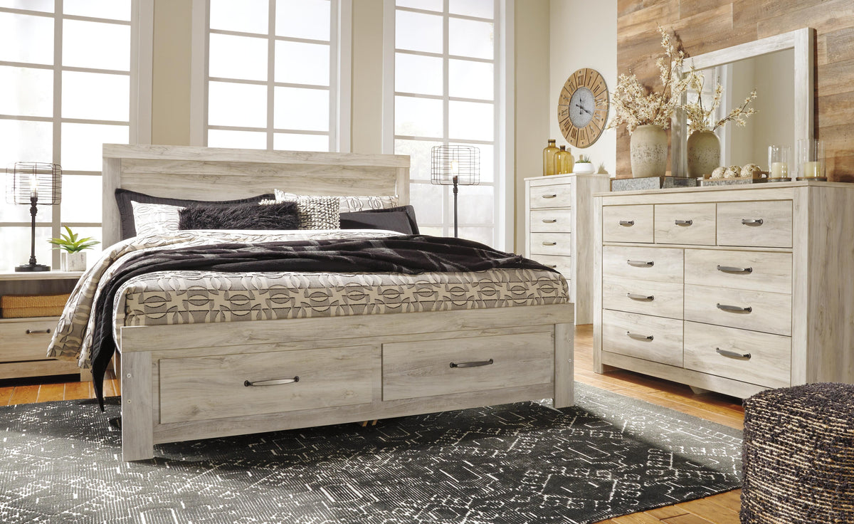 Bellaby King Platform Bed with 2 Storage Drawers - B331B9