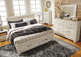 Bellaby King Platform Bed with 2 Storage Drawers - B331B9