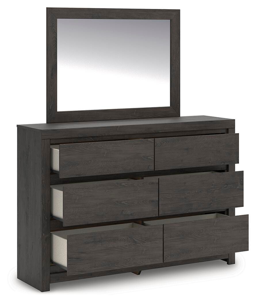 Fraluna Queen Panel Storage Bed, Dresser and Mirror - PCB3370B5