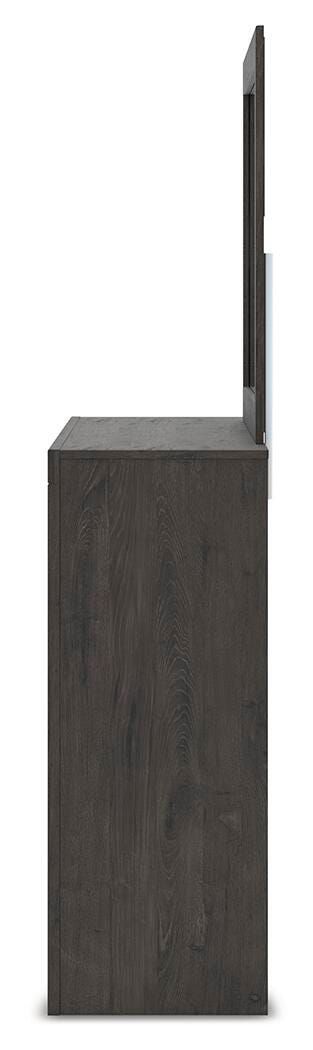Fraluna Queen Panel Storage Bed, Dresser and Mirror - PCB3370B5