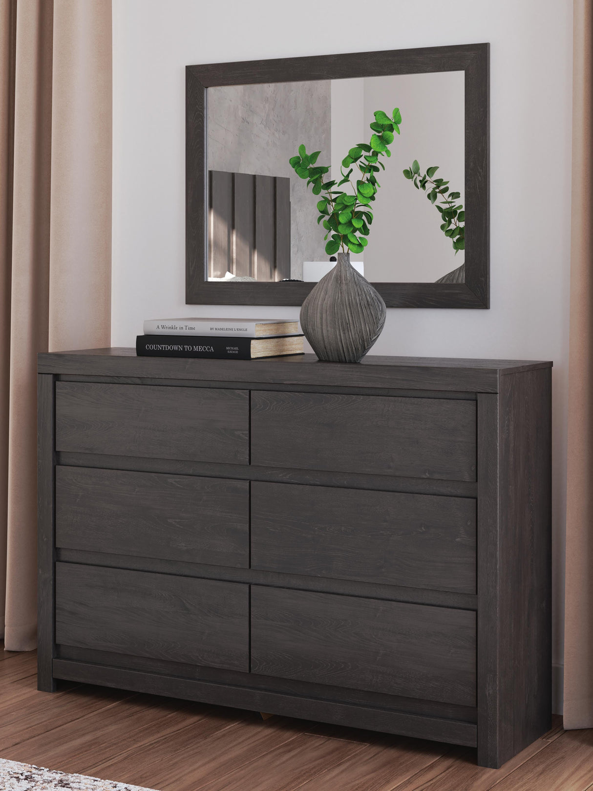 Fraluna Queen Panel Storage Bed, Dresser and Mirror - PCB3370B5