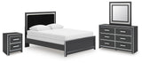 Zuraleus Queen Panel Bed, Dresser, Mirror and Nightstand - PCB3380B19