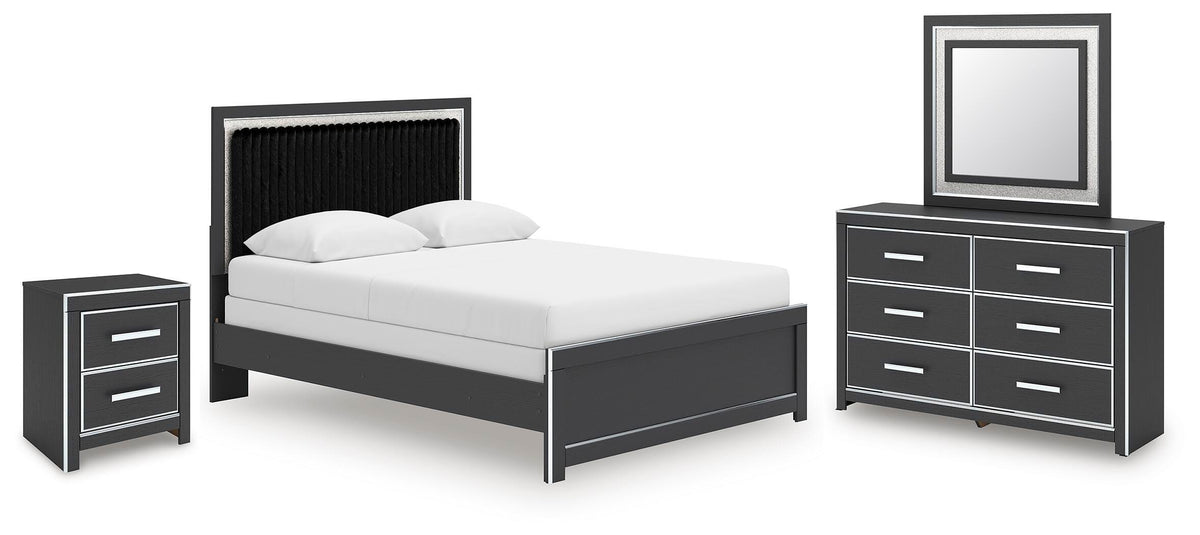 Zuraleus Queen Panel Bed, Dresser, Mirror and Nightstand - PCB3380B19