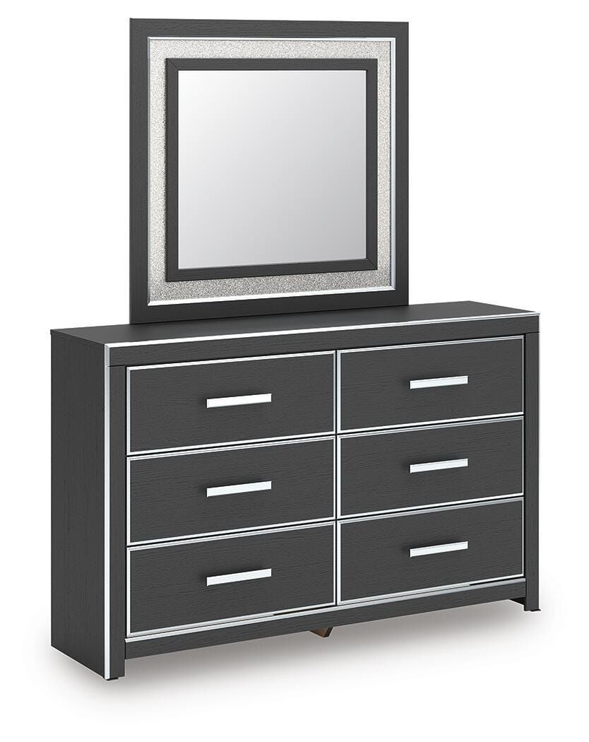 Zuraleus King Panel Bed, Dresser, Mirror and Nightstand - PCB3380B18