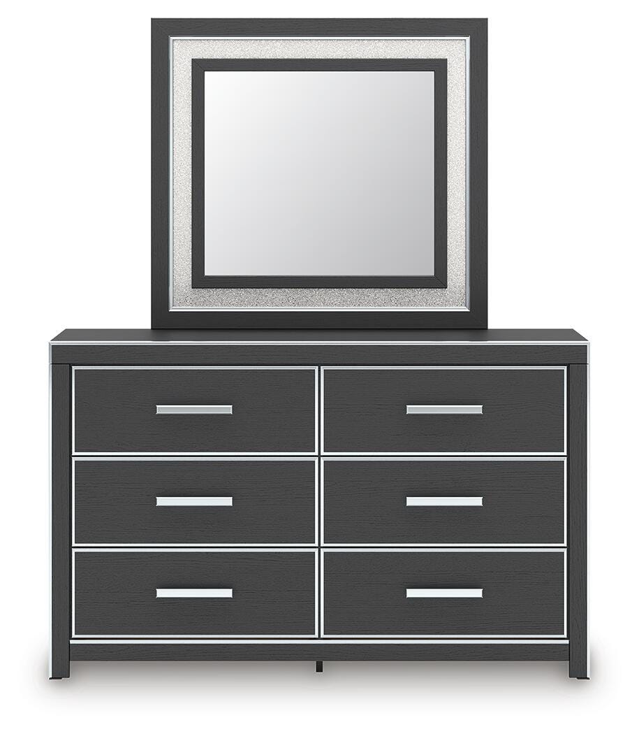 Zuraleus King Panel Bed, Dresser, Mirror and Nightstand - PCB3380B18