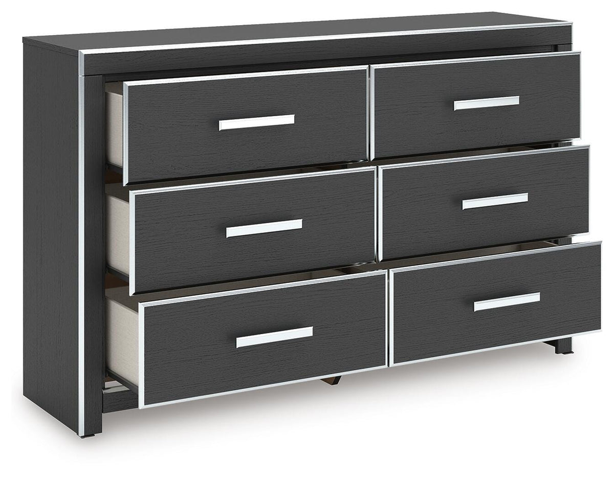 Zuraleus Queen Upholstered Bed, Dresser and Nightstand - PCB3380B15