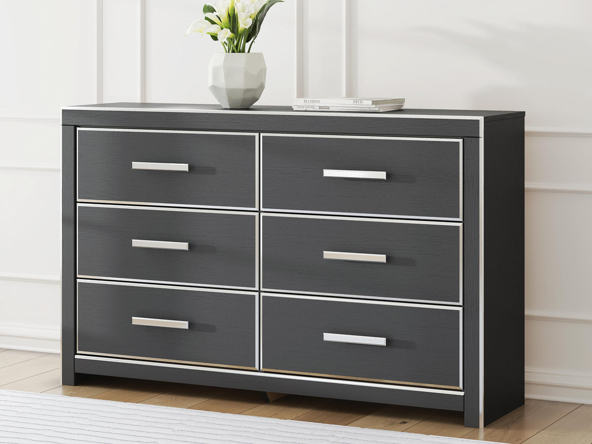 Zuraleus Queen Upholstered Bed, Dresser and Nightstand - PCB3380B15