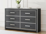 Zuraleus Queen Upholstered Bed, Dresser and Nightstand - PCB3380B15