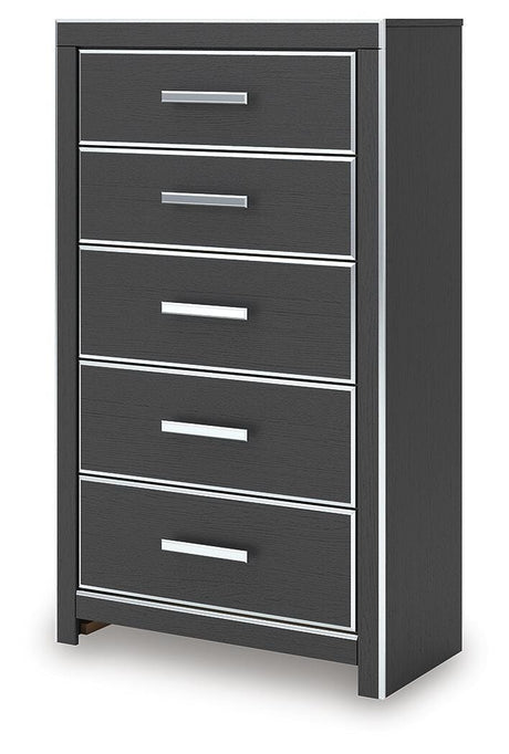 Zuraleus King Storage Bed, Dresser, Mirror, Chest and Nightstand - PCB3380B20