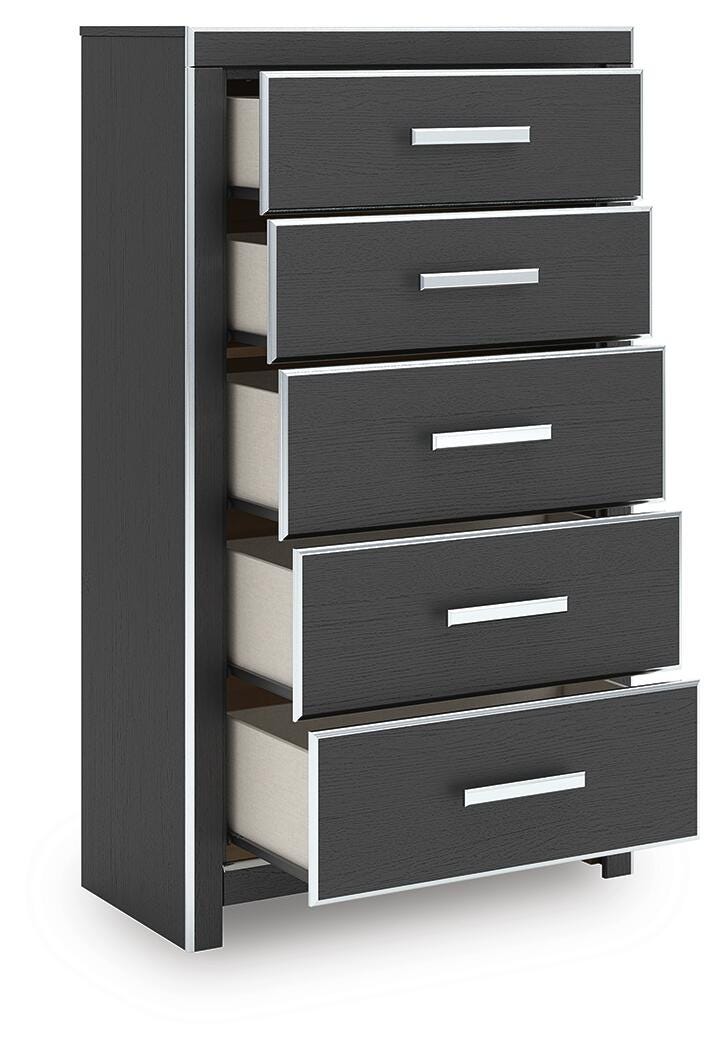 Zuraleus King Storage Bed, Dresser, Mirror, Chest and Nightstand - PCB3380B20