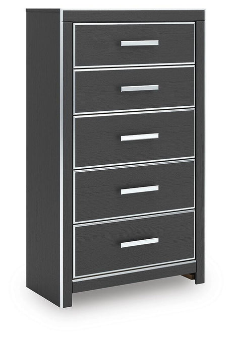Zuraleus King Storage Bed, Dresser, Mirror, Chest and Nightstand - PCB3380B20