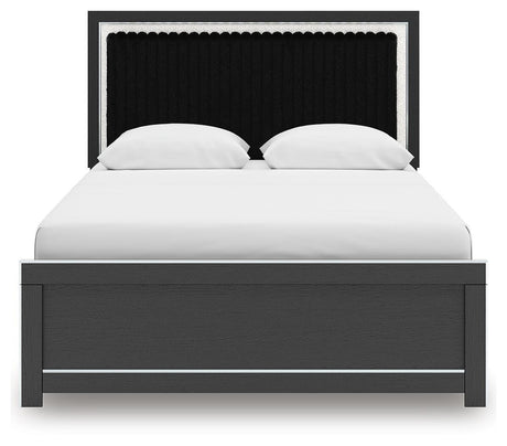 Zuraleus Queen Upholstered Bed, Dresser, Mirror and Nightstand - PCB3380B21