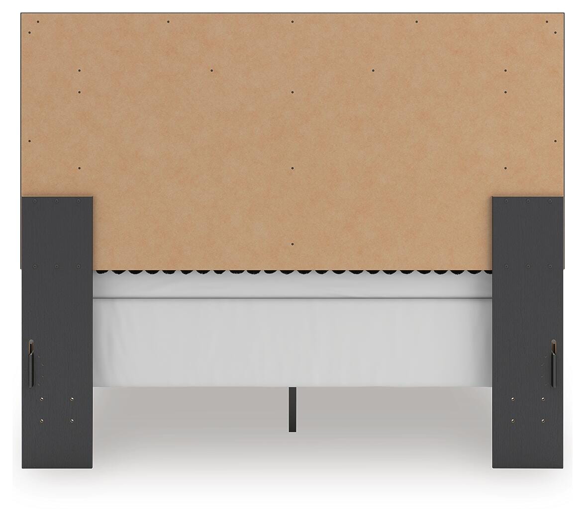 Zuraleus Queen Upholstered Panel Bed, Dresser and Mirror - PCB3380B7