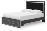 Zuraleus Queen Upholstered Panel Platform Storage Bed - PCB3380B4