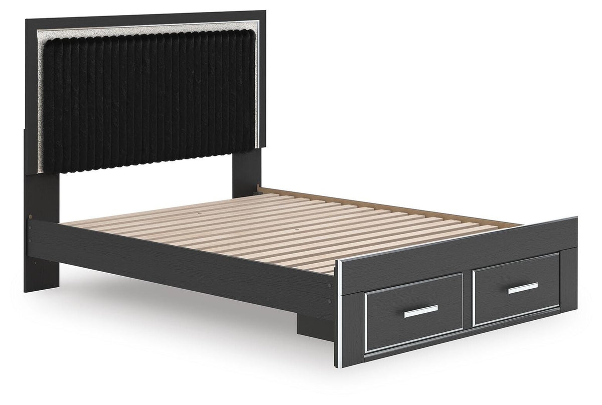 Zuraleus Queen Upholstered Panel Platform Storage Bed - PCB3380B4