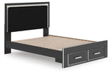 Zuraleus Queen Upholstered Panel Platform Storage Bed - PCB3380B4