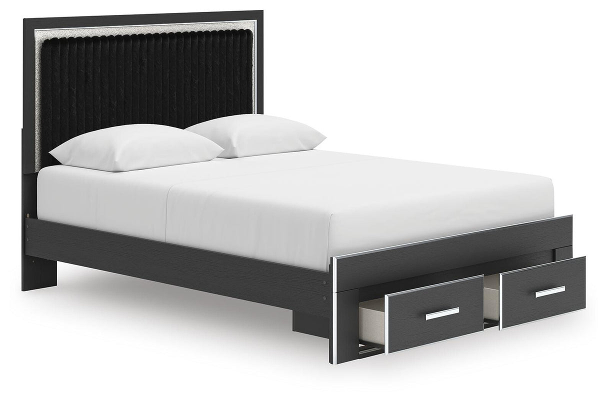 Zuraleus Queen Upholstered Panel Platform Storage Bed - PCB3380B4