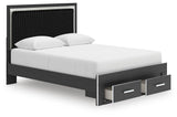 Zuraleus Queen Upholstered Panel Platform Storage Bed - PCB3380B4