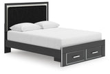 Zuraleus Queen Upholstered Panel Platform Storage Bed - PCB3380B4