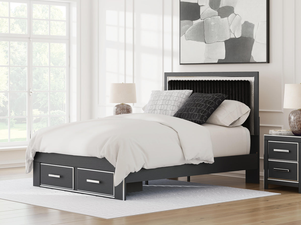 Zuraleus Queen Upholstered Panel Platform Storage Bed - PCB3380B4