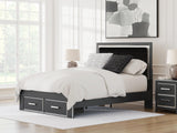 Zuraleus Queen Upholstered Panel Platform Storage Bed - PCB3380B4