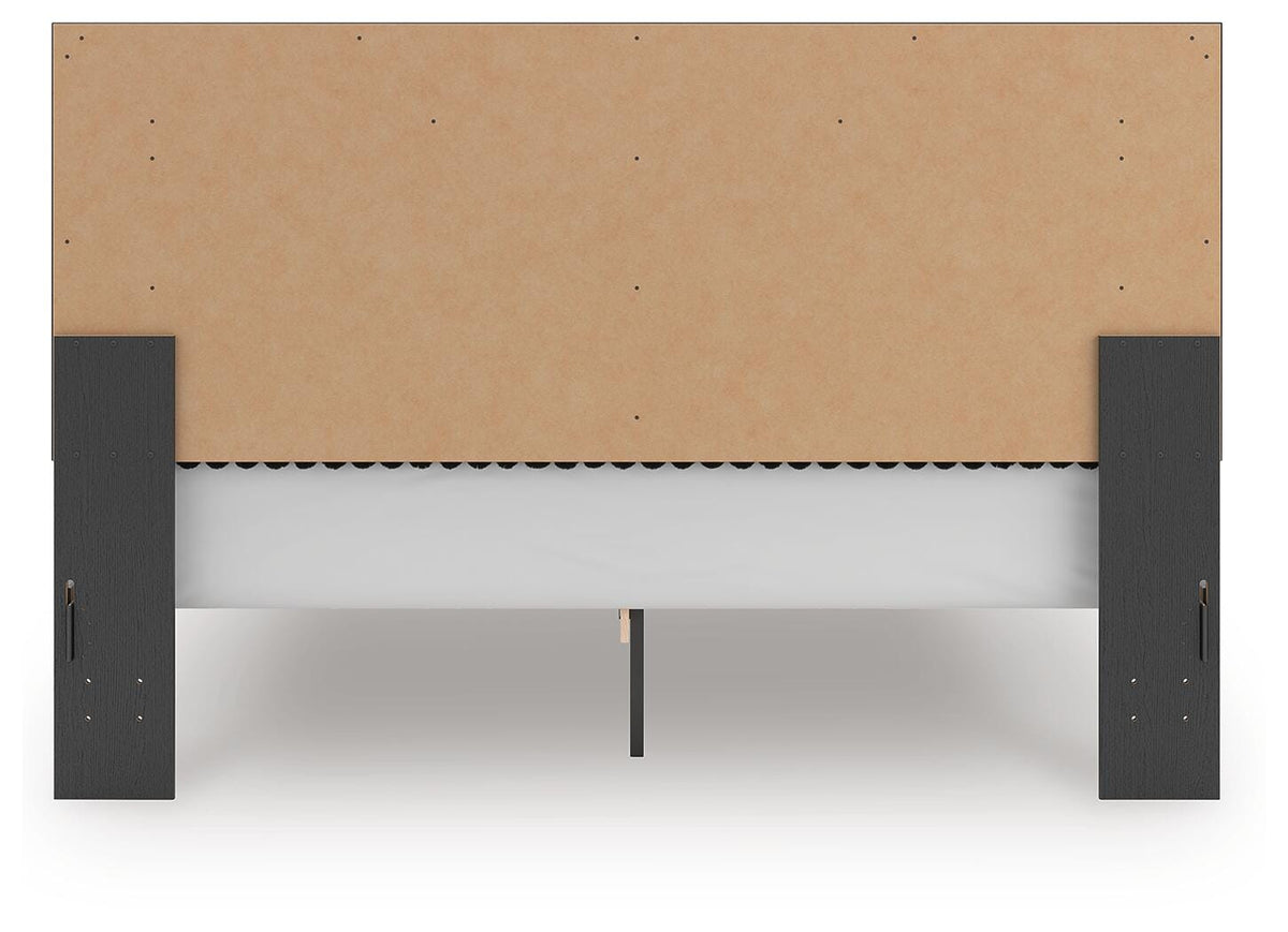 Zuraleus King Upholstered Panel Platform Bed - PCB3380B10
