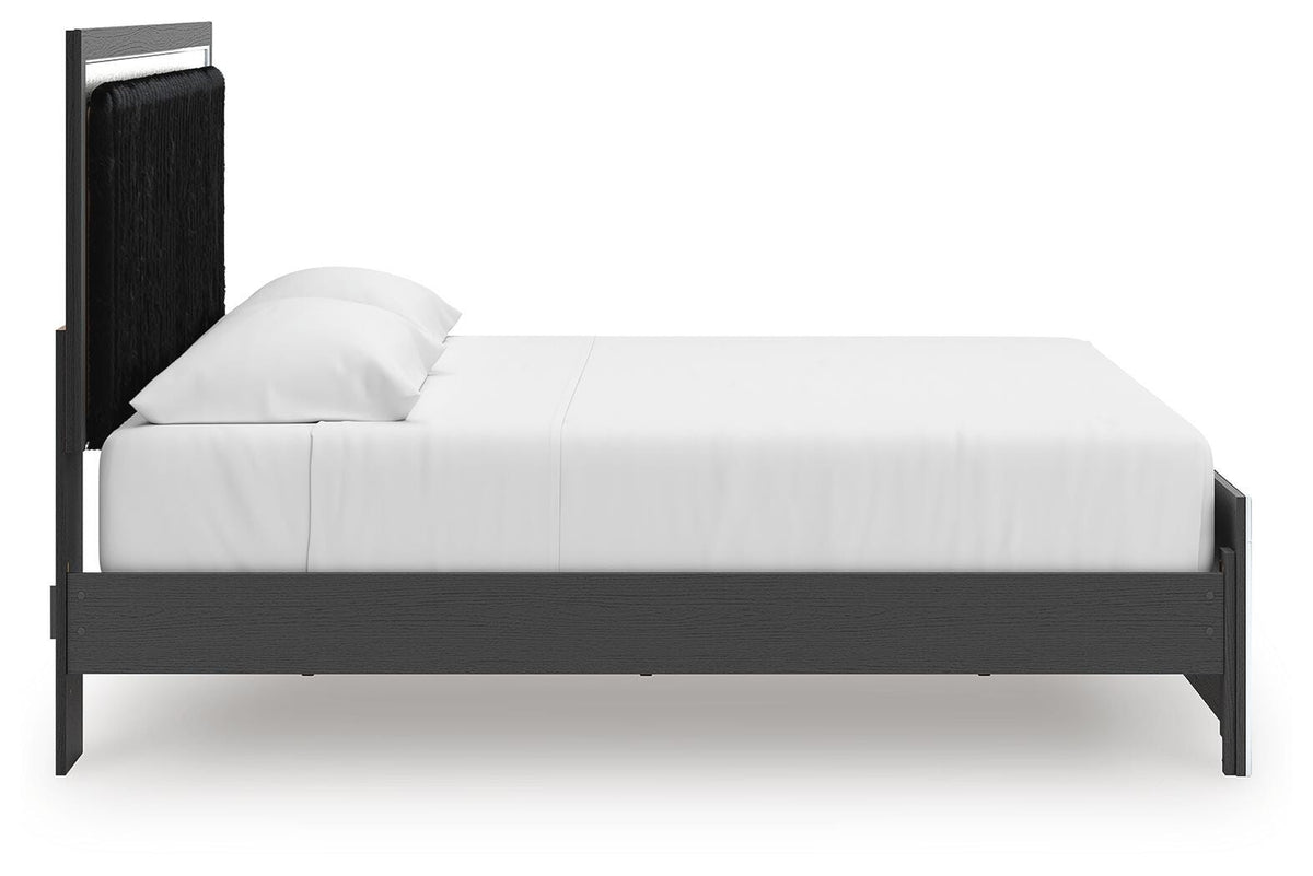Zuraleus King Upholstered Panel Platform Bed - PCB3380B10
