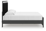 Zuraleus King Upholstered Panel Platform Bed - PCB3380B10