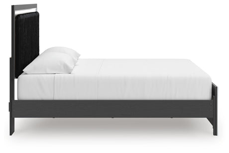 Zuraleus King Upholstered Panel Platform Bed - PCB3380B10
