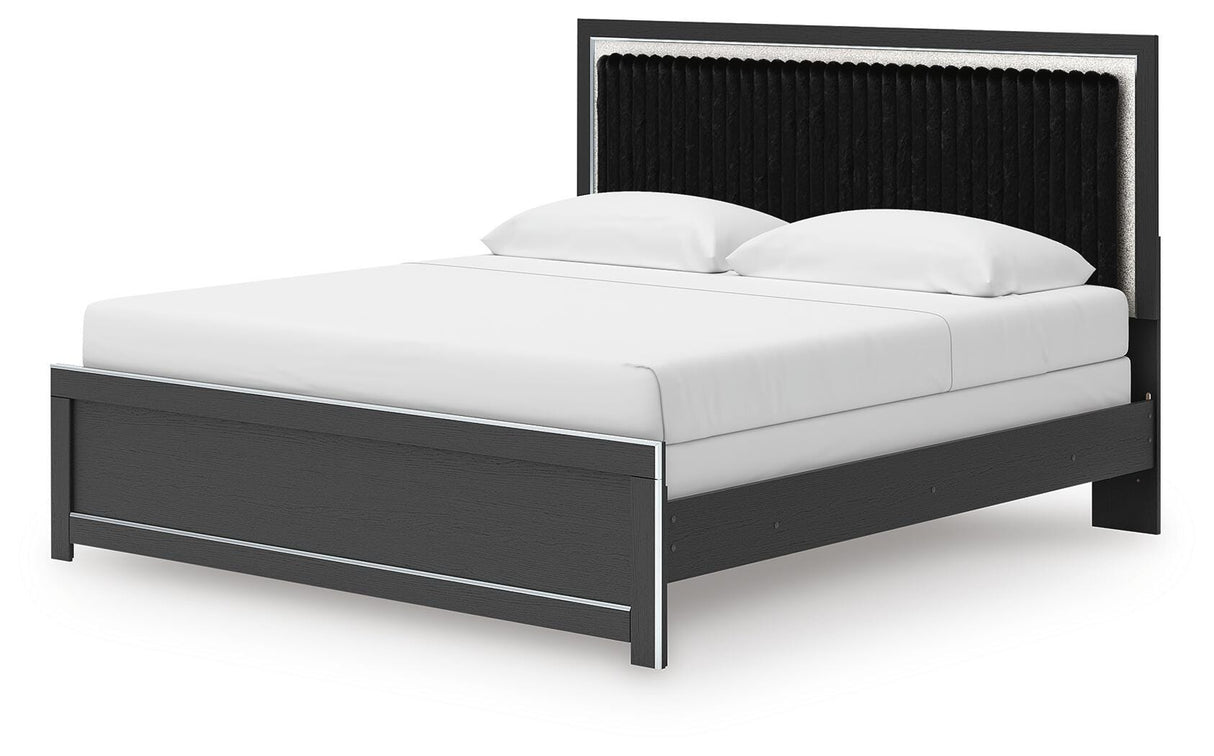 Zuraleus King Panel Bed, Dresser, Mirror and Nightstand - PCB3380B18