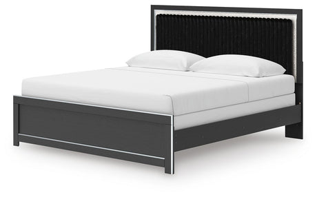 Zuraleus King Panel Bed, Dresser, Mirror and Nightstand - PCB3380B18