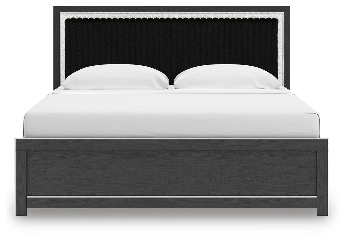 Zuraleus King Upholstered Panel Bed - PCB3380B12