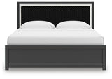 Zuraleus King Upholstered Panel Bed - PCB3380B12