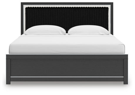 Zuraleus King Upholstered Panel Bed - PCB3380B12