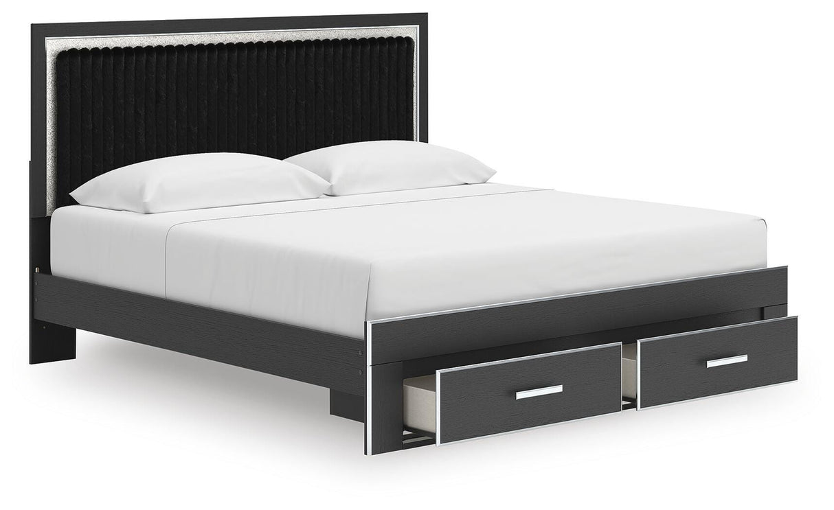 Zuraleus King Storage Bed, Dresser, Mirror, Chest and Nightstand - PCB3380B20