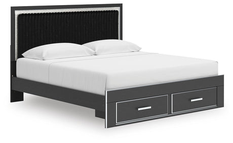 Zuraleus King Storage Bed, Dresser, Mirror, Chest and Nightstand - PCB3380B20