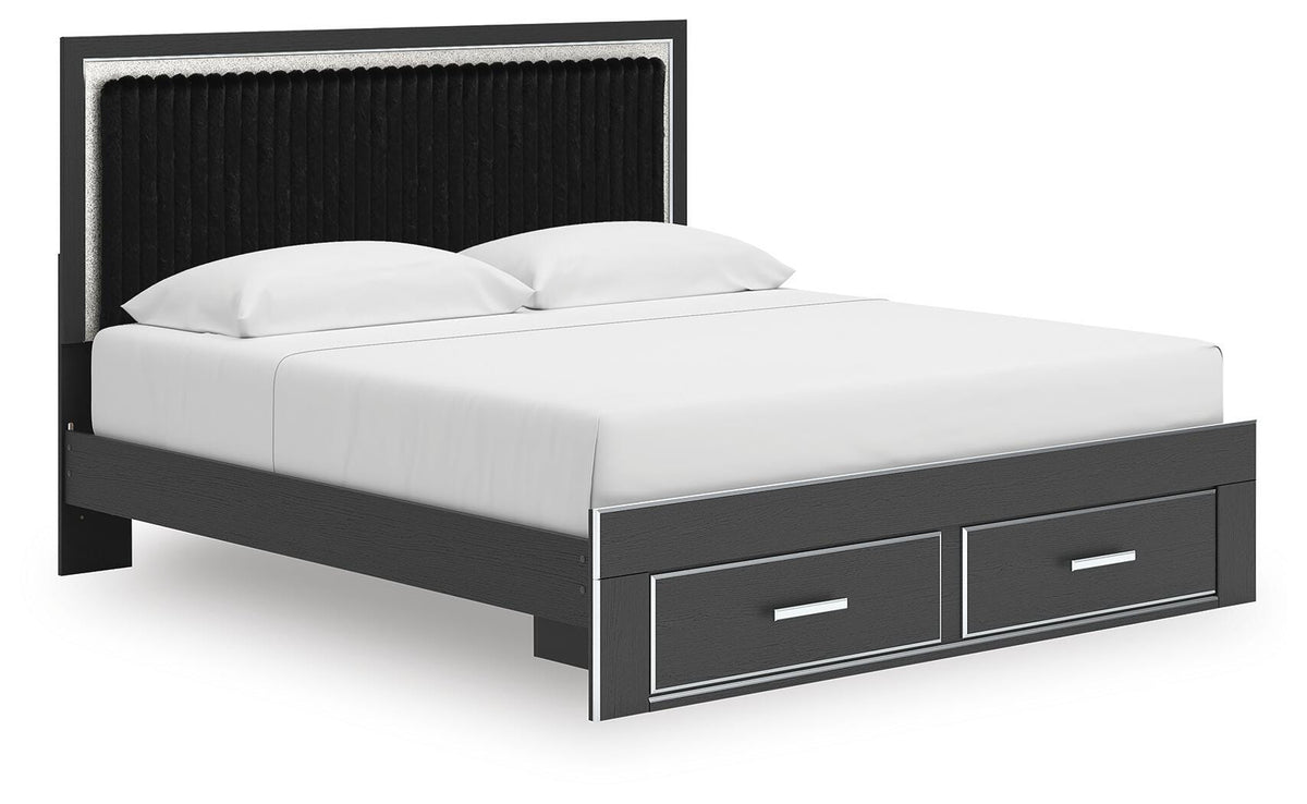 Zuraleus King Storage Bed, Dresser, Mirror, Chest and Nightstand - PCB3380B20
