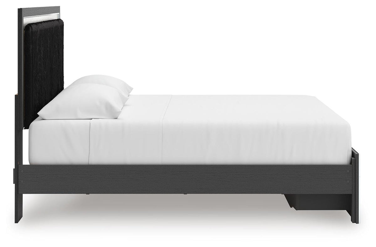 Zuraleus King Upholstered Panel Platform Storage Bed - PCB3380B11