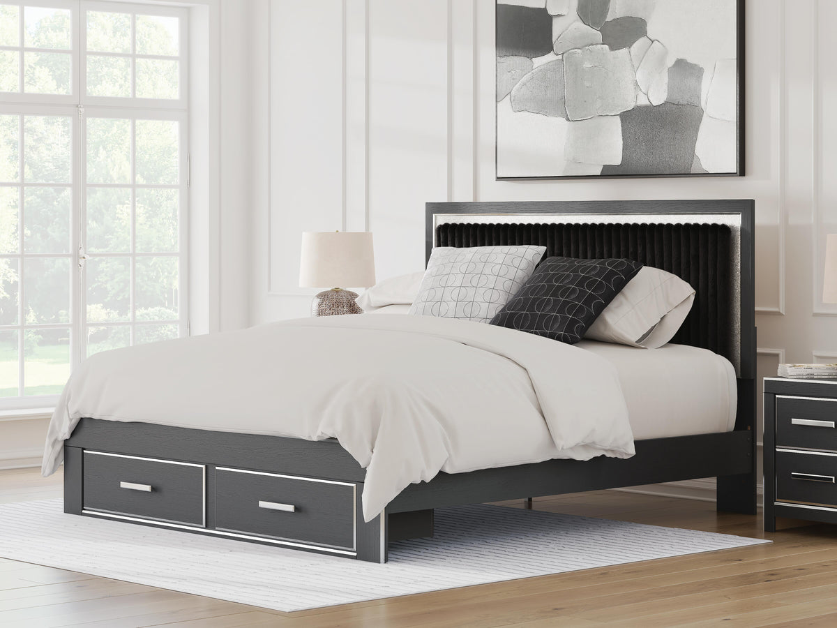 Zuraleus King Storage Bed, Dresser, Mirror, Chest and Nightstand - PCB3380B20