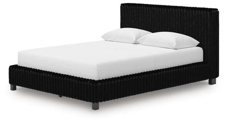 Zuraleus Queen Upholstered Bed, Dresser and Nightstand - PCB3380B15
