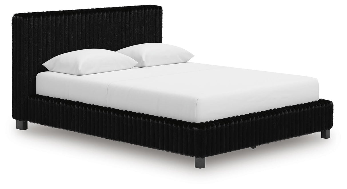 Zuraleus Queen Upholstered Bed, Dresser and Nightstand - PCB3380B15