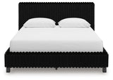 Zuraleus Queen Upholstered Bed, Dresser and Mirror - PCB3380B9