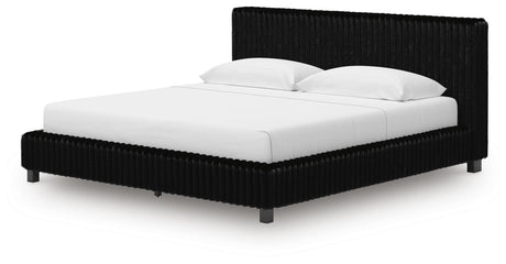Zuraleus King Upholstered Bed, Dresser, Mirror and 2 Nightstands - PCB3380B23