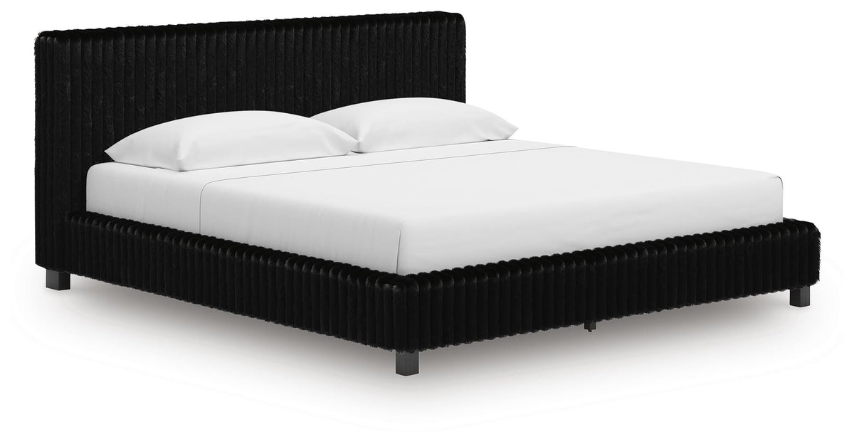 Zuraleus King Upholstered Bed, Dresser, Mirror and 2 Nightstands - PCB3380B23