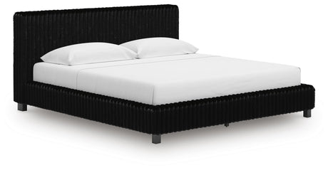 Zuraleus King Upholstered Bed, Dresser, Mirror and 2 Nightstands - PCB3380B23