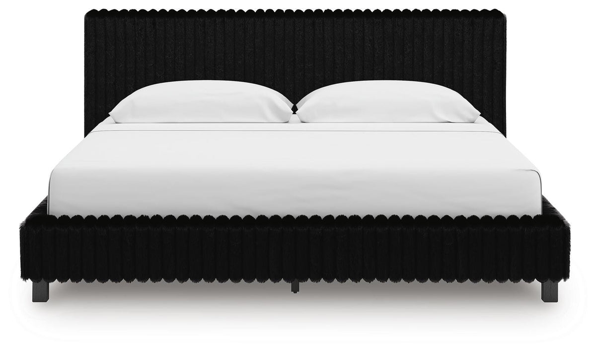 Zuraleus King Upholstered Bed, Dresser, Mirror and 2 Nightstands - PCB3380B23