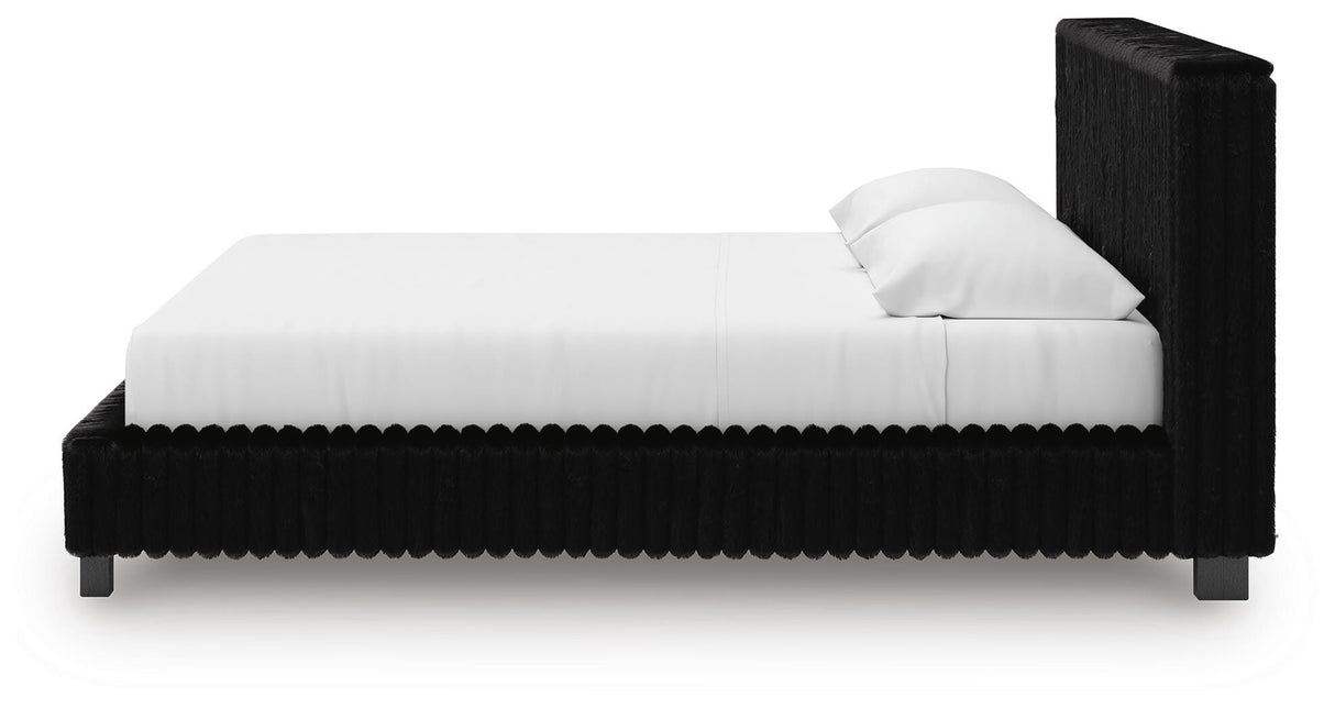 Zuraleus King Upholstered Bed, Dresser and Nightstand - PCB3380B17